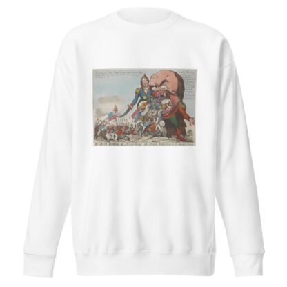 The Great Swallow All!!! Disgorging, or French Bullie too Hot for the Bears Stomach by John Cawse Sweatshirt