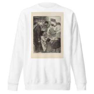 Waiting Their Turn by Théophile Alexandre Steinlen Sweatshirt
