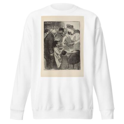 Waiting Their Turn by Théophile Alexandre Steinlen Sweatshirt