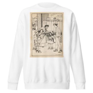 Meisje met hond op een straathoek by Nelly Spoor Sweatshirt