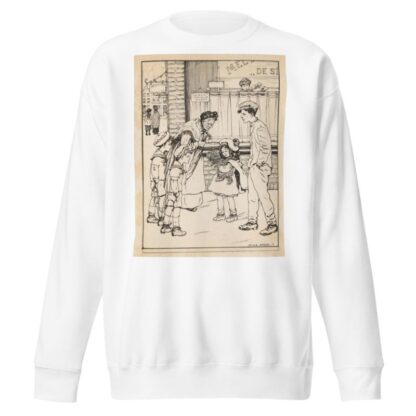 Meisje met hond op een straathoek by Nelly Spoor Sweatshirt