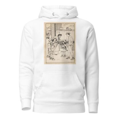 Meisje met hond op een straathoek by Nelly Spoor Hoodie