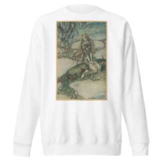 He could see Undine beneath the crystal vault by Arthur Rackham Sweatshirt