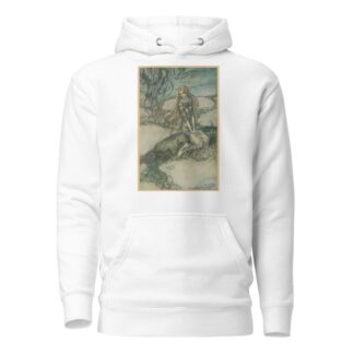 He could see Undine beneath the crystal vault by Arthur Rackham Hoodie