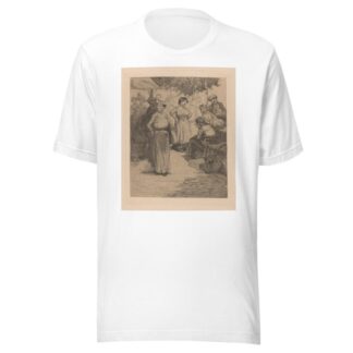 Mannen en vrouwen op een markt by Johannes Josephus Aarts T-Shirt