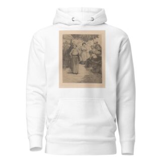 Mannen en vrouwen op een markt by Johannes Josephus Aarts Hoodie