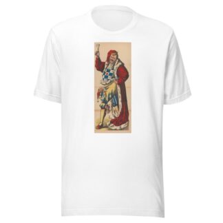 Carnival prince in long red robe with a glass of beer and a marotte by René Ackermann T-Shirt