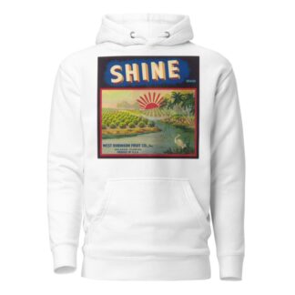 Shine Brand Fruit Label by Anonymous Hoodie