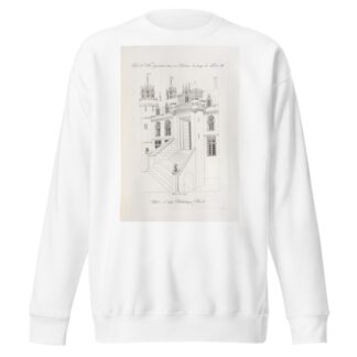 Hôtel de ville, représenté dans une peinture du temps de Louis, XII. by Nicolas Xavier Willemin Sweatshirt