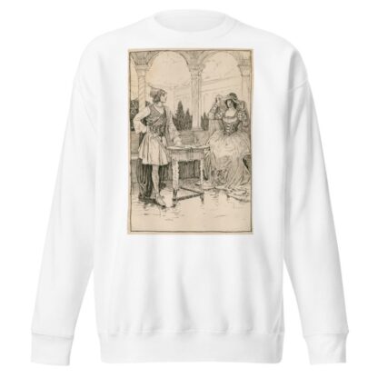 Olivia – I will draw the curtain and show you the picture by Louis Rhead Sweatshirt