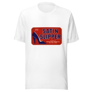 Satin Slipper Fruit Label by Anonymous T-Shirt