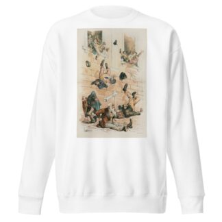 Throw ’em out! by Joseph Ferdinand Keppler Sweatshirt