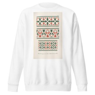 Mosaik-Verzierungen aus der Kirche S. Miniato al monte bei Florenz 3 by Friedrich Maximilian Hessemer Sweatshirt