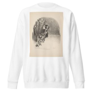 Hunting and fishing Pl.07 by Honoré Daumier Sweatshirt