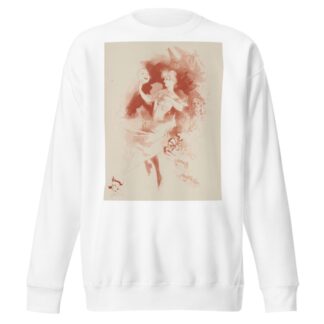 Lady With A Mask [Comedy] by Jules Chéret Sweatshirt