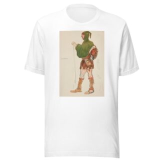 Gardener, costume sketch for Henry Irving’s Planned Production of King Richard II by Edwin Austin Abbey T-Shirt
