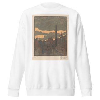 Daken en schoorstenen in Middelburg by C.H. d'Huy Sweatshirt