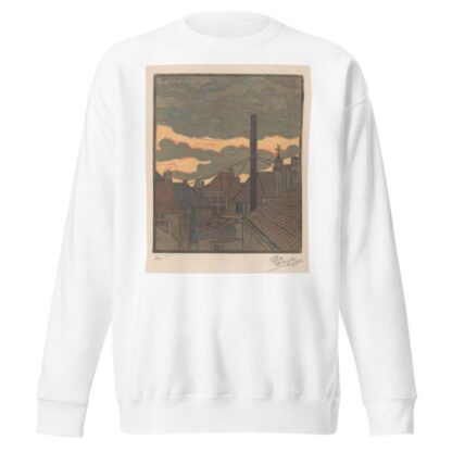 Daken en schoorstenen in Middelburg by C.H. d'Huy Sweatshirt