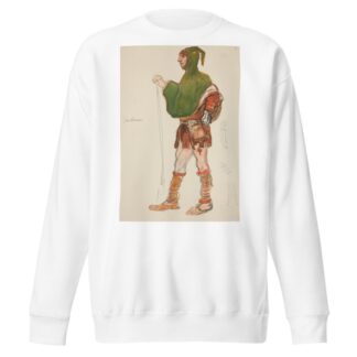 Gardener, costume sketch for Henry Irving’s Planned Production of King Richard II by Edwin Austin Abbey Sweatshirt