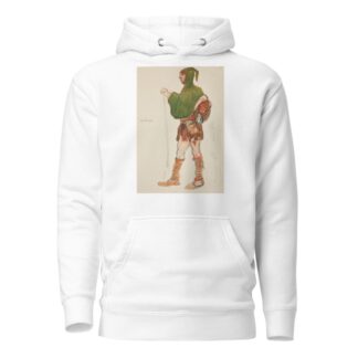Gardener, costume sketch for Henry Irving’s Planned Production of King Richard II by Edwin Austin Abbey Hoodie
