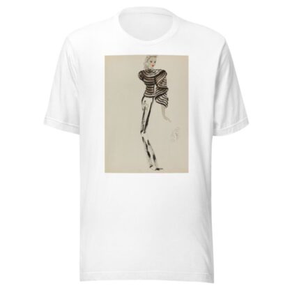 Manteau court travaillé en bandes avec effet de drapé sur un côté by M. P. Leven T-Shirt