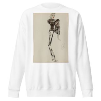 Manteau court travaillé en bandes avec effet de drapé sur un côté by M. P. Leven Sweatshirt