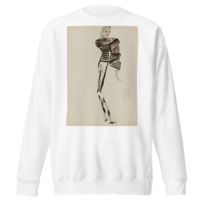 Manteau court travaillé en bandes avec effet de drapé sur un côté by M. P. Leven Sweatshirt