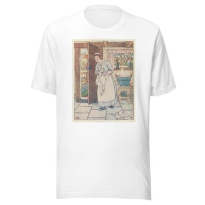 Woman drying her hands. by Leonard Leslie Brooke T-Shirt