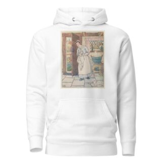 Woman drying her hands. by Leonard Leslie Brooke Hoodie