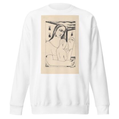 Mother and Child Playing with a Bird by Mikuláš Galanda Sweatshirt