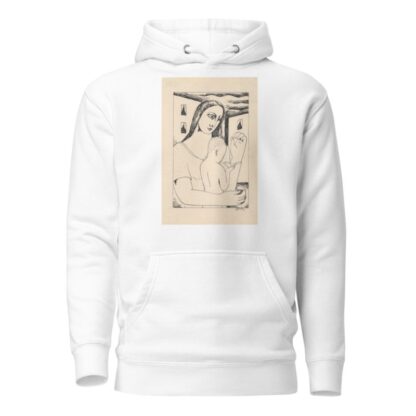 Mother and Child Playing with a Bird by Mikuláš Galanda Hoodie