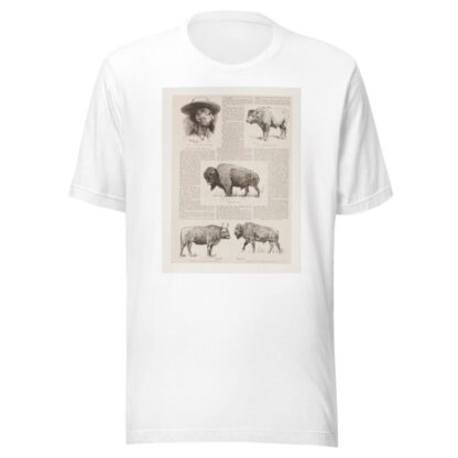6 drawings of American buffalo and portrait of Ho.N.C.J. Jones, Garden City, Kansas by Frederic Remington T-Shirt