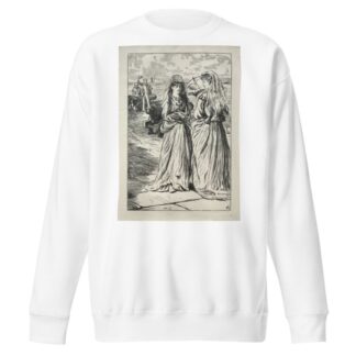Lady Nelly – the Flirt by Charles Samuel Keene Sweatshirt
