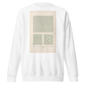 Luftfenster aus Holzstäbehen an verschiedenen Privatgebäuden zu Kairo by Friedrich Maximilian Hessemer Sweatshirt