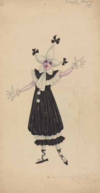 43-French Clowns-Girls by Will R. Barnes