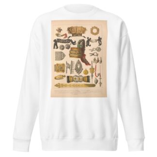 Deutsche Volkstrachten Pl.82 by Albert Kretschmer Sweatshirt