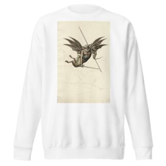 Winged devil, from a fresco in the Camposanto at Pisa by David Humbert de Superville Sweatshirt