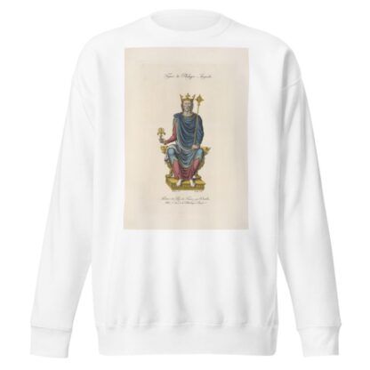 Figure de Philippe Auguste. by Nicolas Xavier Willemin Sweatshirt
