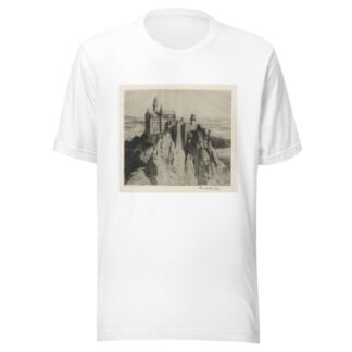 Castle Neuschwanstein by George Percival Gaskell T-Shirt