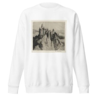 Castle Neuschwanstein by George Percival Gaskell Sweatshirt