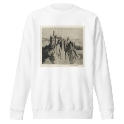 Castle Neuschwanstein by George Percival Gaskell Sweatshirt
