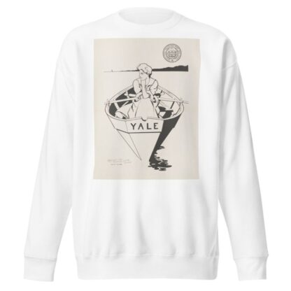 Girl in rowboat, Yale University by Louise Clarke Sweatshirt