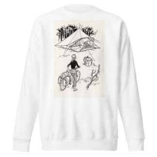 Zittende vrouw voor een tent by Anonymous Sweatshirt