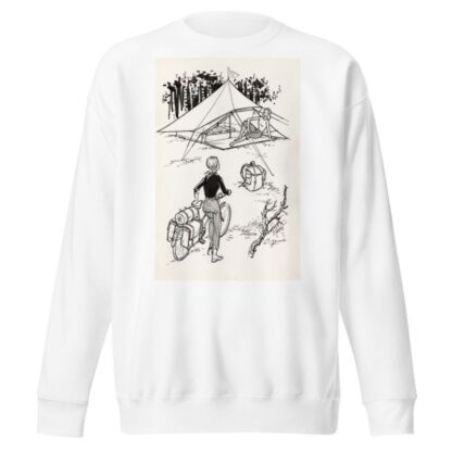 Zittende vrouw voor een tent by Anonymous Sweatshirt