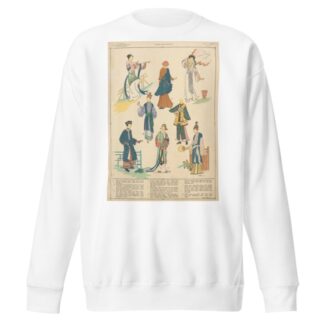 China – Goures and costumes by Paul Louis de Giafferri Sweatshirt