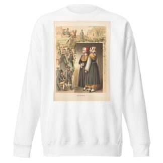 Deutsche Volkstrachten Pl.28 by Albert Kretschmer Sweatshirt
