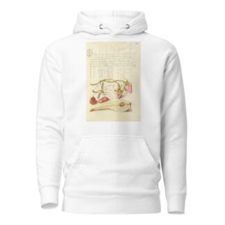 French Rose, Crane Fly, European Filbert, and Common Pear by Joris Hoefnagel Hoodie