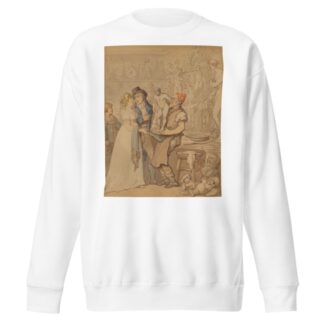 Moderns Reflecting on the Works of the Ancients by Thomas Rowlandson Sweatshirt