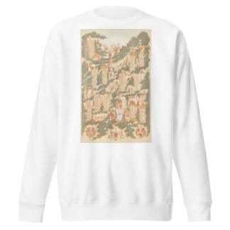 Calendar for 1897 with the Saints’ Days Surrounded by Landmarks from Bruges by Auguste Ancot Sweatshirt