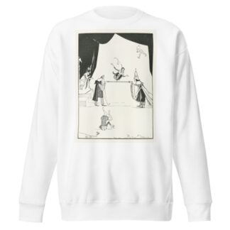 Sometimes leap over the stick, sometimes creep under it, backward and forward by Jean de Bosschère Sweatshirt